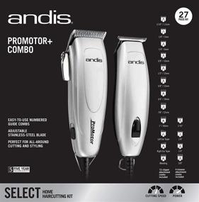 img 1 attached to Andis 24565 Promotor + Combo Haircutting Kit, Silver, 27 Piece Clipper/Trimmer, 1 Count