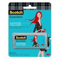 👗 black scotch essentials wardrobe tape strips: 36 pieces (w-101-a) logo