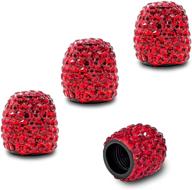 econour bling tire valve stem caps (4 pack) logo