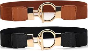 img 4 attached to ALAIX Womens Stretchy Elastic Waistband Women's Accessories in Belts