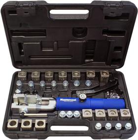 img 4 attached to 🔧 MASTERCool 72475-PRC Hydraulic Flaring Tool Set with Tube Cutter, Blue/Silver - Universal Flaring Tool for Better Engine Optimization