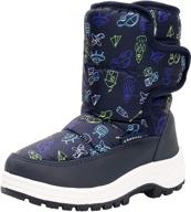 ahannie toddler winter outdoor insulated boots for boys logo