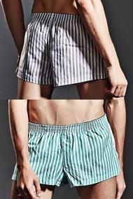 img 2 attached to Men's Sleep & Lounge Pajama Shorts: Comfortable Loungewear and Underwear for Men