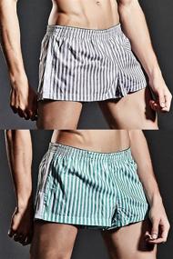 img 3 attached to Men's Sleep & Lounge Pajama Shorts: Comfortable Loungewear and Underwear for Men