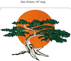 img 1 attached to 🥋 Miyagi-do Karate Bonsai Tree Applique Patch | 10-Inch Cute-Patch for Iron On and Sew On