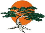 🥋 miyagi-do karate bonsai tree applique patch | 10-inch cute-patch for iron on and sew on logo