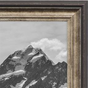 img 3 attached to 🖼️ Antique Brown 4x6 Picture Frames with Real Glass - Eco-friendly Design for Wall Mount or Desktop Display