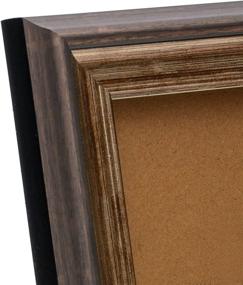 img 2 attached to 🖼️ Antique Brown 4x6 Picture Frames with Real Glass - Eco-friendly Design for Wall Mount or Desktop Display