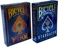 🚲 bicycle stargazer &amp; fire elements series playing cards bundle - basic pack (2 deck) логотип