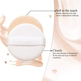 img 2 attached to 💙 10/20 Pack Ultra-Soft Makeup Foundation Sponge Air Cushion Powder Puff for BB Cream, Liquid Cream, Shading Loose Powder (10-Pack Blue): Expert Application