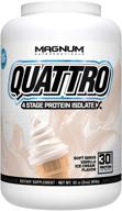 🍦 2lb vanilla ice cream magnum nutraceuticals quattro protein powder - pharmaceutical grade protein isolate - lactose free, gluten free, peanut free logo