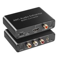 🔊 hdmi arc аудио извлекатель: премиум dac конвертер для тв с аналоговым стерео rca, коаксиальным spdif и поддержкой 3,5 мм разъема - извлечение аудио 192кгц. логотип