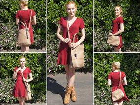 img 1 attached to 👜 Rimen & Co. PU Leather Large Hobo Tote: Stylish & Versatile Women's Handbag