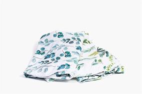 img 3 attached to 🌿 NODNAL CO. Leafy Bassinet Fitted Sheet Set (3 Pack) - 100% Jersey Cotton for Baby Girl or Boy - Gender Neutral Leafs, Greenery, and Floral Eucalyptus Sheets - 160 GSM