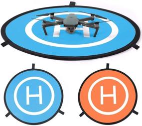 img 4 attached to 🚁 PGYTECH Mavic Air 2 Landing Pad: Universal Waterproof RC Quadcopter Launch Pad Compatible with Mavic Air 2, Mavic Mini, Mavic 2, Mavic Air, Mavic Pro, Spark, Inspire, Phantom Series Drones. Size: 75CM