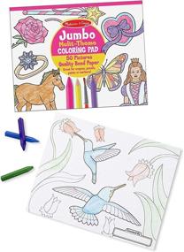 img 3 attached to 🌈 Vibrant and Engaging: Melissa & Doug Jumbo 50-Page Coloring Wonder