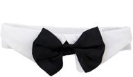 stylish and classy: doggie design formal black dog bow tie (xl: neck 19-23&#34;) логотип