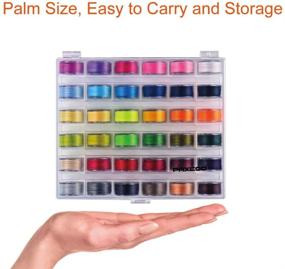 img 2 attached to 🧵 Efficient Sewing Kit: Paxcoo 72 Pcs Bobbins and Sewing Thread Set with Case for Brother Singer Babylock Janome (Assorted Colors)