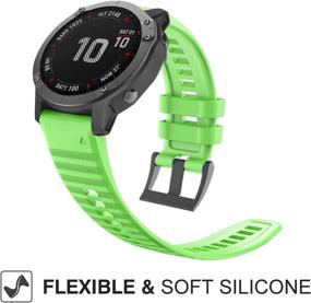 img 2 attached to MoKo 22Mm Width Band Compatible With Garmin Fenix 6/6 Pro/5/5 Plus/Forerunner 935/Forerunner 945/Approach S60/Quatix 6/Instinct Outdoor Recreation