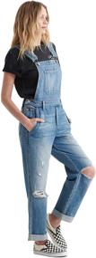 img 2 attached to 👖 Lucky Brand Boyfriend Overall Mercury: Trendy Women's Clothing for Jumpsuits, Rompers & Overalls