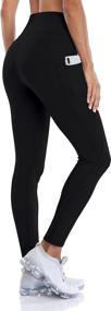 img 4 attached to 👖 ATTRACO Women's High Waisted Winter Yoga Pants with Pockets - Thermal Fleece Lined Leggings for Ultimate Comfort