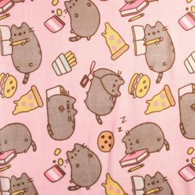 img 1 attached to 🐱 Pusheen The Cat Junk Food Plush Throw Blanket by Culturefly