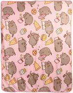 🐱 pusheen the cat junk food plush throw blanket by culturefly logo