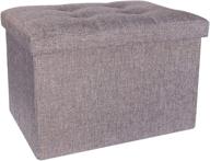 folding storage ottoman footrest bedroom logo