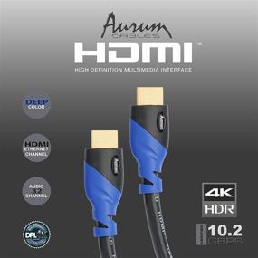 img 1 attached to 🔌 Серия Aurum Ultra: HDMI-кабель высокой скорости длиной 50 футов для 4K, 3D, Ethernet и возврата аудио