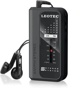 img 4 attached to 📻 LEOTEC Small Pocket Radios: Battery Operated AM FM Radio with Great Reception - Perfect for Indoor, Outdoor, and Emergency Use, includes Earphone - Portable Transistor Radio