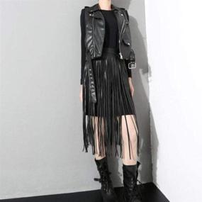 img 2 attached to Womens Leather Fringe Tassel Mothers Women's Accessories