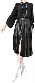 img 4 attached to Womens Leather Fringe Tassel Mothers Women's Accessories