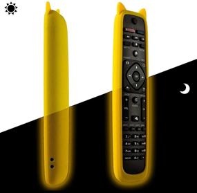 img 3 attached to Yellow Case Compatible Remote for Philips NH500U Smart TVs (50PFL5601/F7, 65PFL5602/F7, 55PFL5602/F7, 50PFL5602/F7, 43PFL5602/F7, 32PFL4902/F7, 40PFL4901/F7, 43PFL4901/F7, 50PFL4901/F7, 43PFL4902/F7)