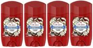 🐺 pack of 4 old spice wild collection wolfthorn invisible solid antiperspirant deodorant for men, 2.6 ounce logo