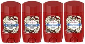 img 4 attached to 🐺 Набор из 4-х Old Spice Wild Collection Wolfthorn Невидимый твердый антиперспирант-дезодорант для мужчин, 2,6 унции