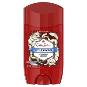 img 3 attached to 🐺 Набор из 4-х Old Spice Wild Collection Wolfthorn Невидимый твердый антиперспирант-дезодорант для мужчин, 2,6 унции