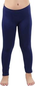 img 3 attached to ToBeInStyle Girls Nylon Spandex Length Leggings Girls' Clothing for Leggings