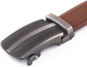 img 2 attached to Ratchet Leather Automatic 2075Black 42 44Waist Men's Accessories for Belts