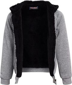 img 3 attached to Coney Island Sherpa-Lined Full-Zip Boys' Sweatshirt for Fashionable Hoodies & Sweatshirts
