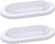 🔆 12v led bright rv pancake light surface mount, 4000k cool white, 12 volt interior ceiling dome light with on/off switch - ideal for rv motorhomes, campers, caravans, trailers, and boats logo