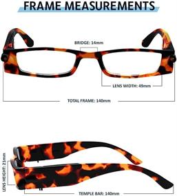 img 2 attached to 👓 Lighted Reading Glasses, Tortoise: Enhancing Your Reading Experience with Style and Convenience