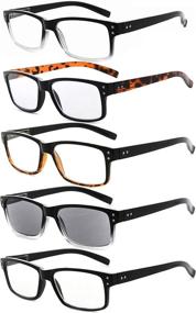 img 4 attached to 👓 Eyekepper 5-Pack: Vintage Reading Glasses with Spring Hinges and Sunshine Readers for Men