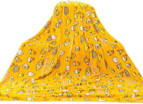 img 4 attached to 🥚 Gudetama Cartoon Blanket: Children's Plush Throw Blanket with Cute Coral Fleece - Soft Bed Blankets (39.9 3.9.3 inch)