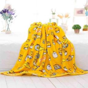 img 3 attached to 🥚 Gudetama Cartoon Blanket: Children's Plush Throw Blanket with Cute Coral Fleece - Soft Bed Blankets (39.9 3.9.3 inch)