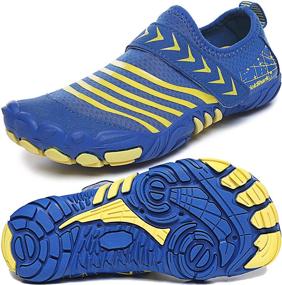 img 4 attached to 👟 Quickshark Kids Water Shoes for Boys and Girls - Barefoot Aqua Socks, Lightweight, Quick Dry Sandals, Slip On Walking Sneakers for Beach, Pool and Swim (Little Kid/Big Kid)