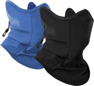 mctipro soft fleece neck gaiter: the ultimate outdoor face scarf mask with bonus drawstring and earmuffs logo