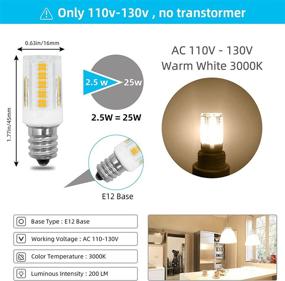 img 3 attached to 💡 AC110V 130V Candelabra Chandelier with Dimmable Equivalent