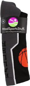 img 1 attached to 🏀 Улучшите свою игру с носками для баскетбола MadSportsStuff Baller: защитная защита и логотип баскетбола