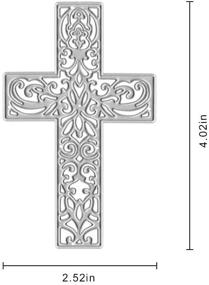 img 3 attached to 🔱 Metal Symmetrical Cross Cutting Dies: Elegant Religion Cross Decorative Pattern for Impeccable Card Making, Embossing, Scrapbooking, and DIY Crafts