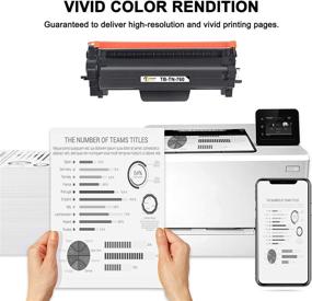 img 1 attached to 🖨️ High-Quality Toner Bank Replacement Cartridge for Brother TN760 TN730 Printers - 2-Pack, Black - Compatible with HL-L2395DW L2350DW MFC-L2710DW L2750DW DCP-L2550DW HL-L2390DW HL-L2370DW